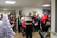 Les patients fêtent Noël à l'hôpital de Freyming-Merlebach Filieris
